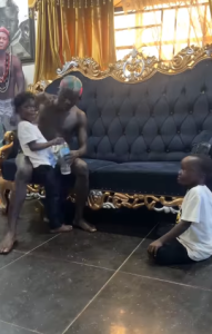 Rare video of Portable playing with his kids