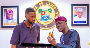 Tosin Adarabioyo visits Sanwo-Olu Tosin Adarabioyo visits Sanwo-Olu