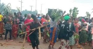 Ongoing! Makurdi women protest over rising insecurity