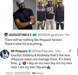 There will be nothing like PSquare forever - Peter Okoye