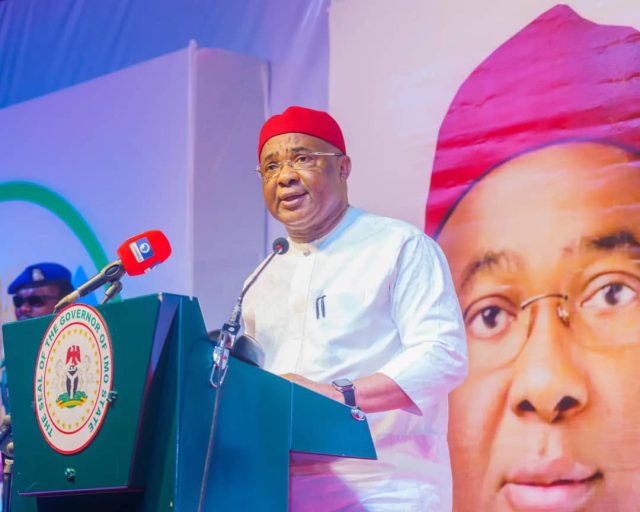 Governor Uzodimma raises Imo workers' minimum wage to N104k