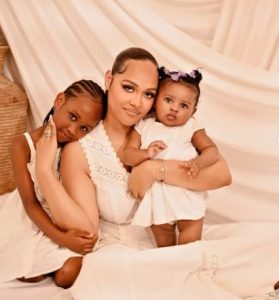 Adorable photos of Tania Omotayo & daughters 
