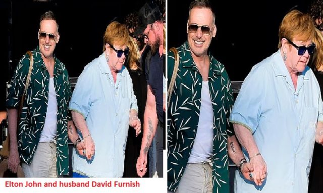 Elton John and husband David Furnish