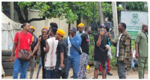 Protesters storm Police headquarters to demand Sowore’s release Protesters storm Police headquarters to demand Sowore’s release