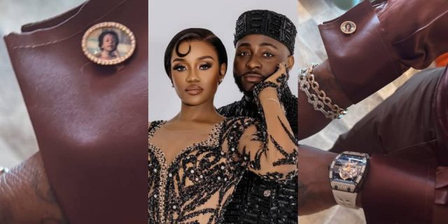 Davido pays tribute to late son with customized cufflinks Davido pays tribute to late son with customized cufflinks