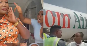 Female passenger disrupts Ibom air flight Female passenger disrupts Ibom air flight
