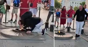Man faces deportation after using Eternal Flame to light his cigarette Man faces deportation after using Eternal Flame to light his cigarette