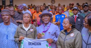 WAFCON: Ondo Governor gifts Super Falcons star, Tosin Demehin, N30m cash, house