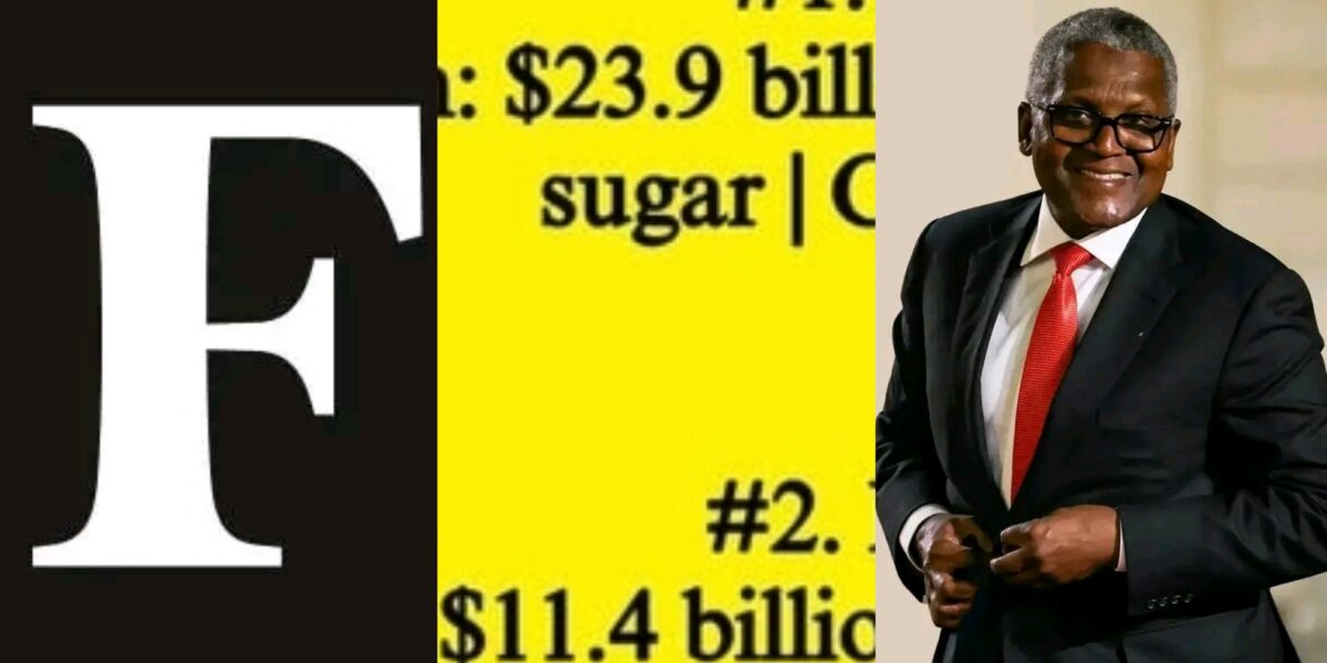Dangote tops list of Richest Black people in the world