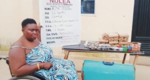 Physically challenged woman jailed for drvg trafficking