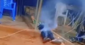 PoS operator ELECTROCUTED as high-tension wire falls on him PoS operator ELECTROCUTED as high-tension wire falls on him