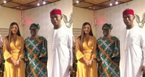 Regina Daniels & husband pictured with Joke Silva Regina Daniels & husband pictured with Joke Silva