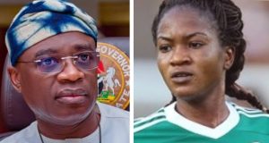 Governor Alia rewards Super Falcons star, Francis Ordega with N50m, apartment Governor Alia rewards Super Falcons star, Francis Ordega with N50m, apartment