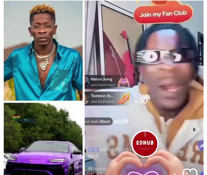 Make dem chop am - Shatta Wale reacts to seized Lamborghini