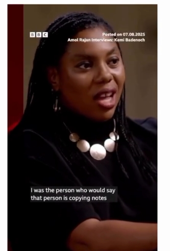 I got a classmate expelled after reporting him for cheating - Kemi Badenoch