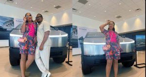 Gospel singer, Ada Ehi and husband acquire cyber truck Gospel singer, Ada Ehi and husband acquire cyber truck