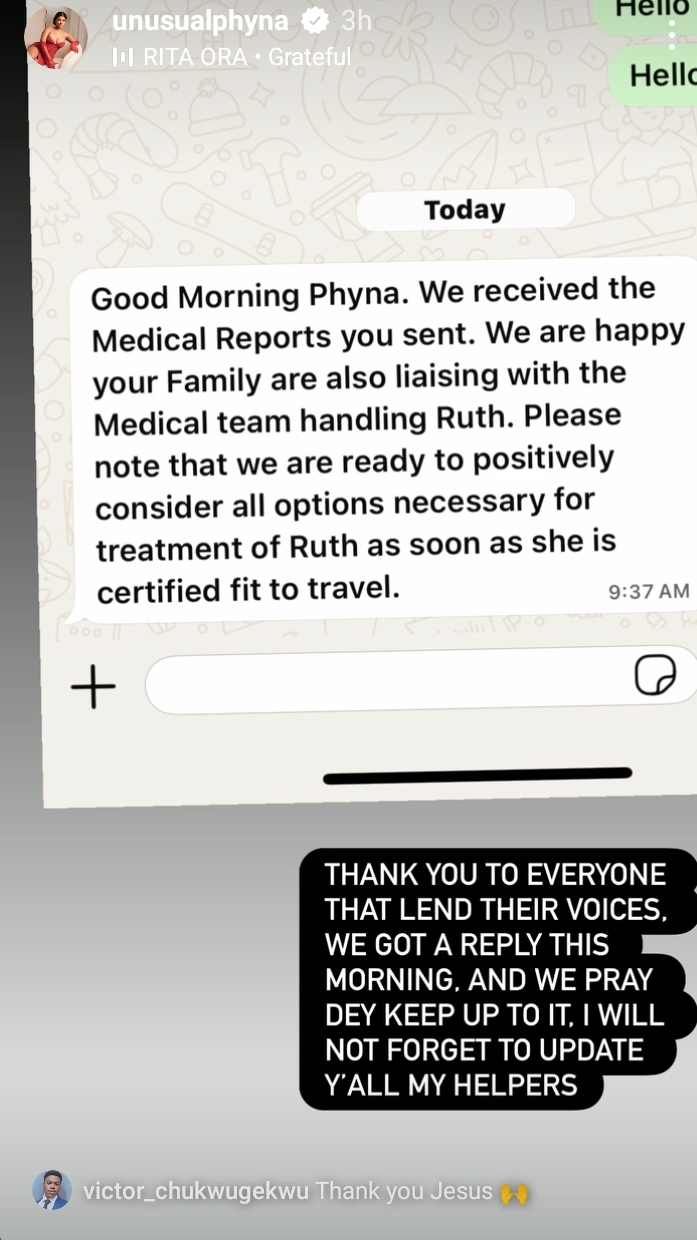 Phyna shares update from Dangote group