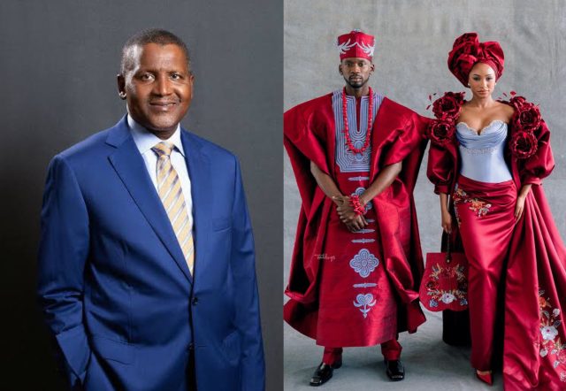 Dangote vows to sponsor Mr Eazi and Temi Otedola's 1st child ceremony