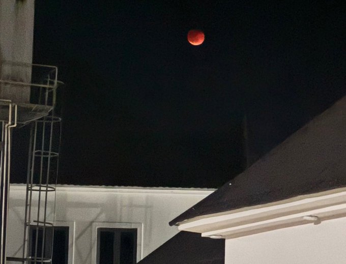 Lunar Eclipse captured in Nigeria