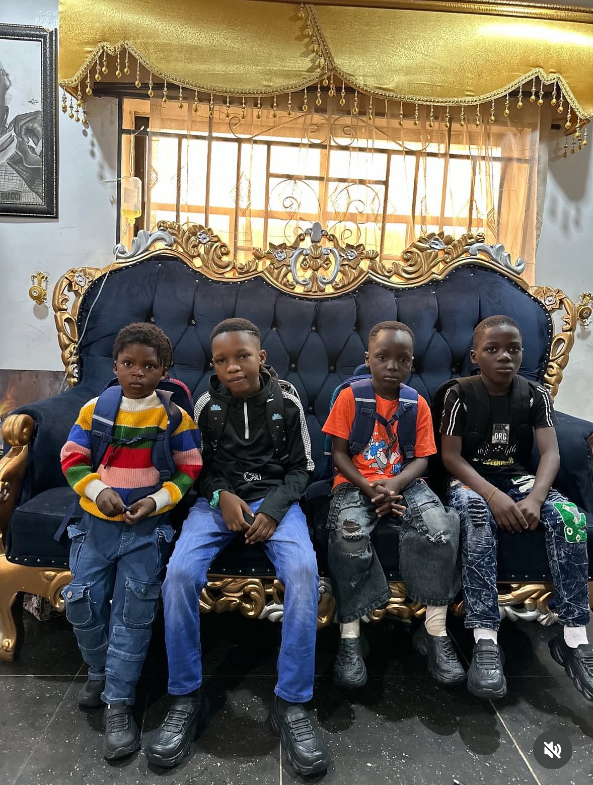 Portable shares picture of all his children as schools resume