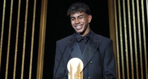 Lamine Yamal wins Kopa Trophy at 2025 Ballon d’Or award Lamine Yamal wins Kopa Trophy at 2025 Ballon d’Or award
