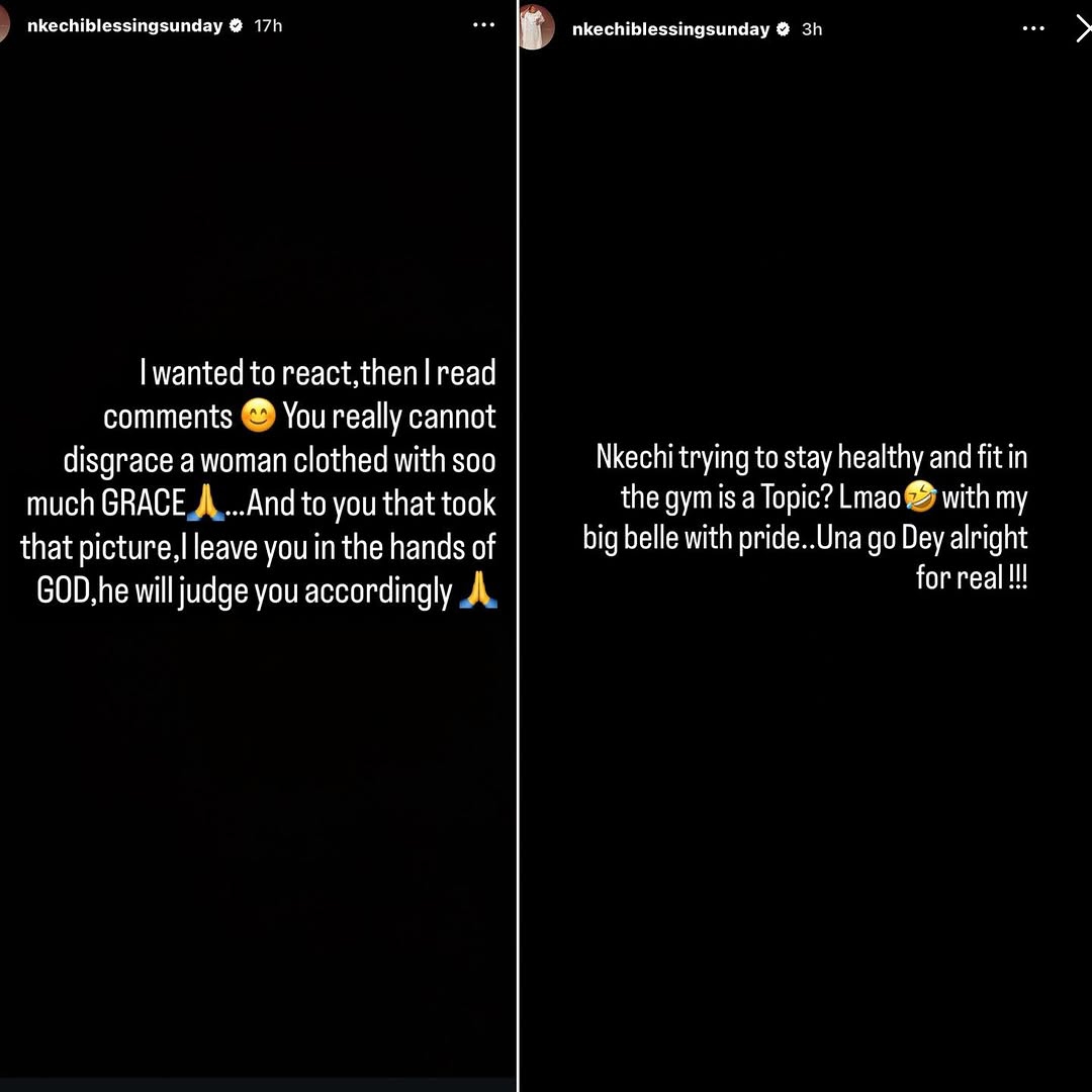 Nkechi Blessing fires back at critics over gym photo