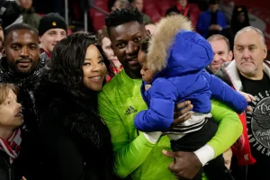 Andre Onana’s wife pictured leaving Manchester