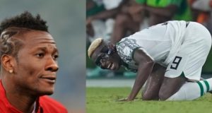 Asamoah Gyan accuses Osimhen of faking injury Asamoah Gyan accuses Osimhen of faking injury