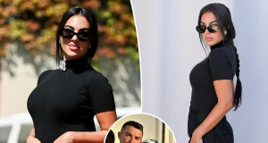 Cristiano Ronaldo’s fiancée shows off massive 30-carat ring in first outing since engagement Cristiano Ronaldo’s fiancée shows off massive 30-carat ring in first outing since engagement