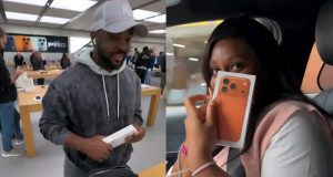Williams Uchemba surprises wife with iPhone 17 Williams Uchemba surprises wife with iPhone 17