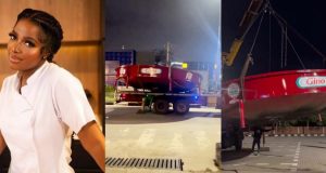 Hilda Baci’s giant pot arrives venue ahead of World’s Biggest pot of jollof rice attempt Hilda Baci's giant pot arrives venue