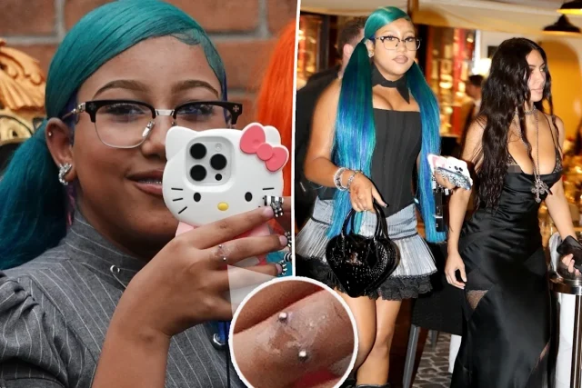 Kim Kardashian blasted for letting daughter get dangerous hand piercing