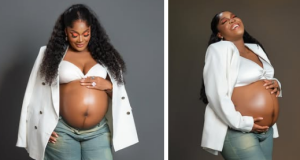 Lucy Edet shares maternity photos