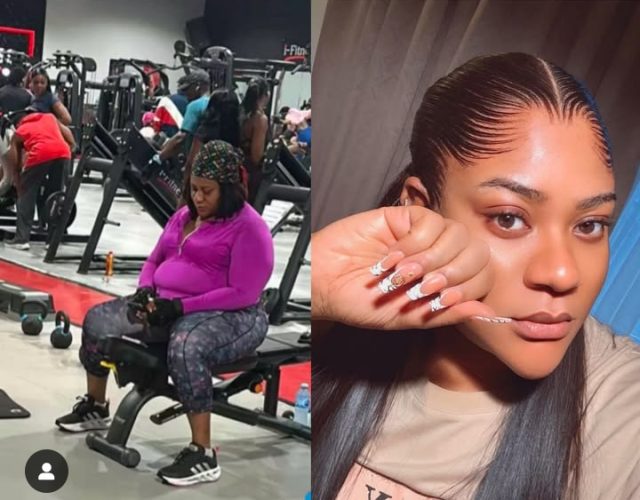 Nkechi Blessing gym photo