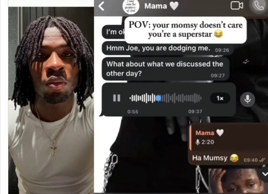 Joeboy's mum pressures him to get married