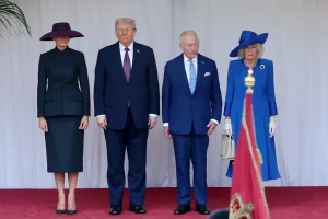Trump welcomed by Prince William & Kate Middleton