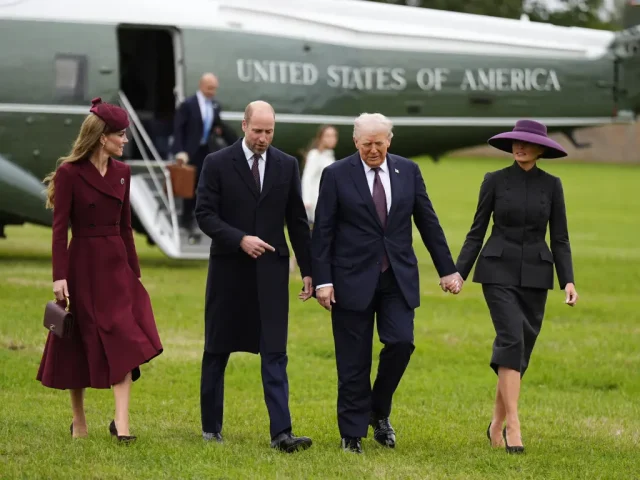 Trump welcomed by Prince William & Kate Middleton