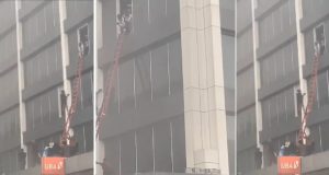 UBA Bank at Lagos Island is currently on fire