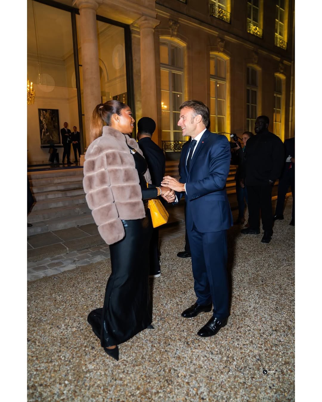 Davido meets Emmanuel Macron