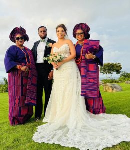 Bukky Wright's son's WED 