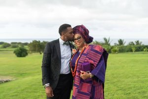 Bukky Wright's son's WED 