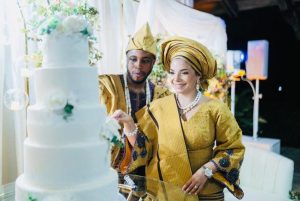 Bukky Wright's son's WED 