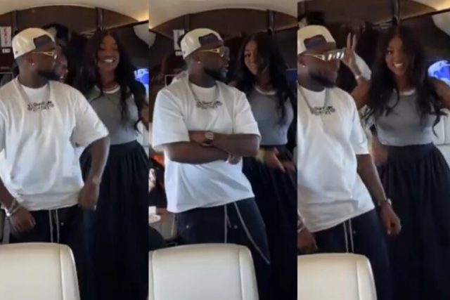 Davido and Chioma hop on the Chris Brown dance challenge