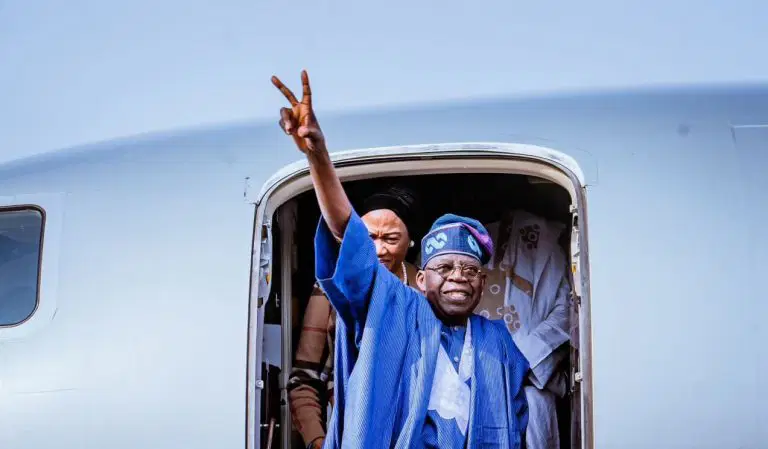 Tinubu returns to Abuja from Rome