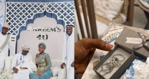 FANS gift Baby Rakeem 18 Karat Gold at his naming ceremony Priscilla Ojo's son, Rakeem gifted 18 Karat Gold on naming ceremony