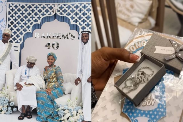 Priscilla Ojo's son, Rakeem gifted 18 Karat Gold on naming ceremony