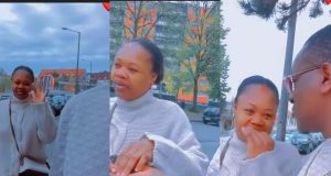 Emeka Ike flaunts South African wife after childbirth Emeka Ike flaunts South African wife after childbirth