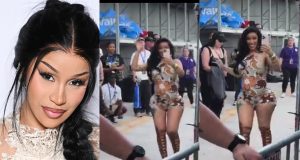 Cardi B fires back at troll who mocked her Baby Bump Look Cardi B fires back at troll who mocked her baby bump look