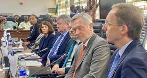 Photos: INEC receives EU election mission