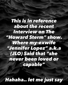 Jennifer Lopez’s first husband Ojani Noa accuses her of cheating